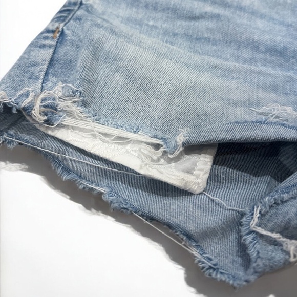 AE Stretch Ripped Denim Perfect Shortie 6 - Picture 4 of 9